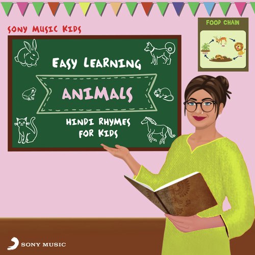 Easy Learning Hindi Rhymes for Kids: Animals