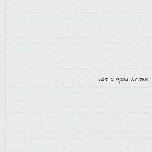 not a good writer.